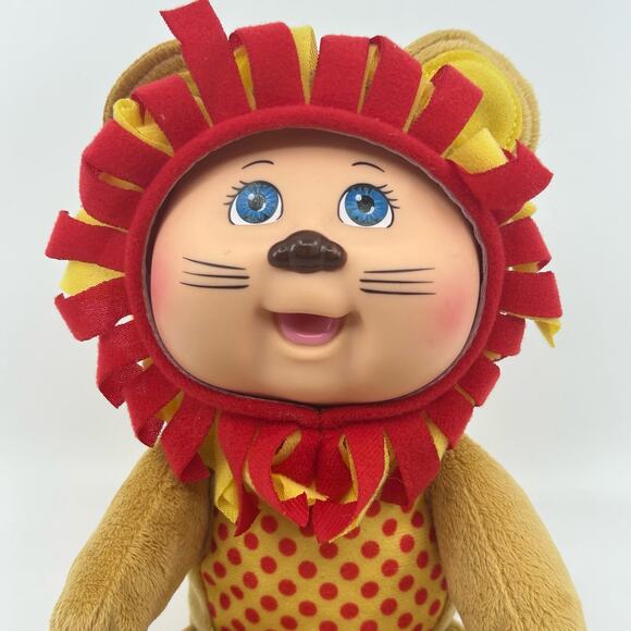 Cabbage Patch Kids CPK Stuffed Animal Lion Yellow Red Kids Fun Gift Plush Gift - Picture 2 of 7